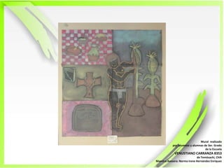 Mural  realizadopor  alumnos y alumnas de 3er. Grado de la EscuelaVENUSTIANO CARRANZA 8353de Temósachi, ChihMaestra Asesora: Norma Irene Hernández Enríquez 