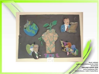  Mural  realizadopor  alumnos y alumnas de 3er. Grado de la EscuelaEMILIANO ZAPATA 3038de Cd. Cuauhtémoc, Chih.Maestra Asesora:  Iraida E. Ruelas Meraz