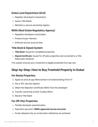 Your Complete Guide to Freehold Properties in Dubai | PDF