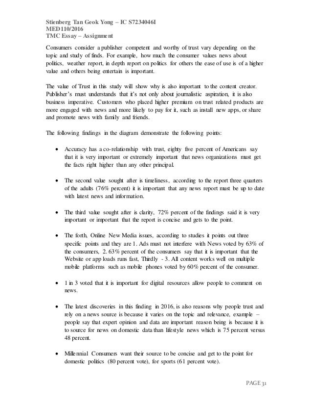 essay on trust