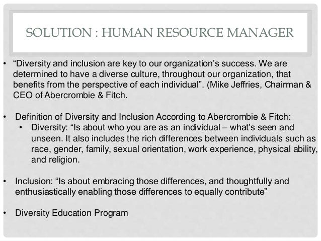 abercrombie and fitch human resources