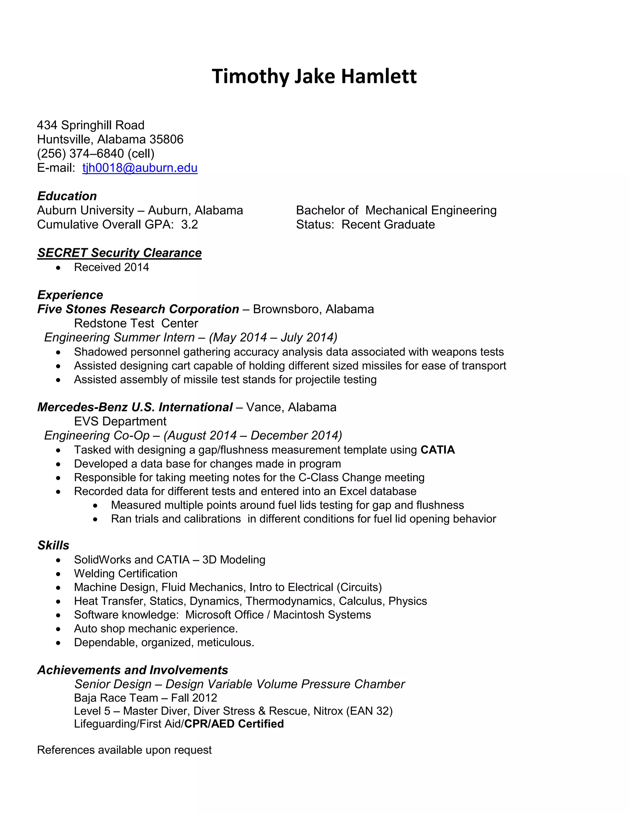 Jake Resume Senior 2016 New - Jake Resume Senior 2016 New 1 2048 