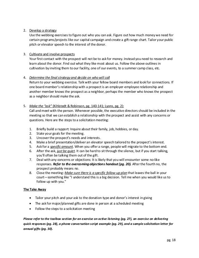 Esp Fundraising Workshop Manual