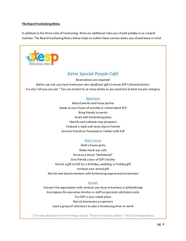 Esp Fundraising Workshop Manual