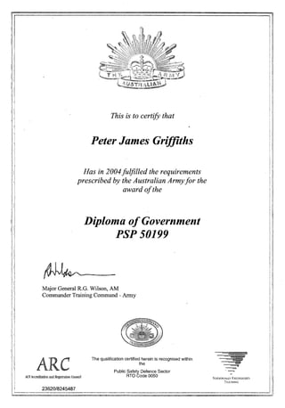 Diploma of Government