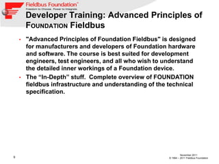 06 fieldbus foundation training media day presentation final | PPTX