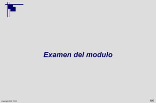 Copyright 2009, TEEX
Examen del modulo
100
 