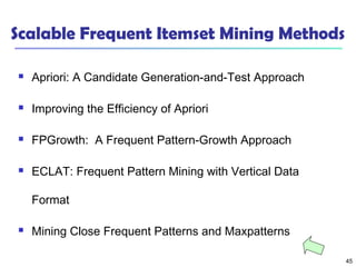 Mining Frequent Patterns, Association and Correlations | PPT