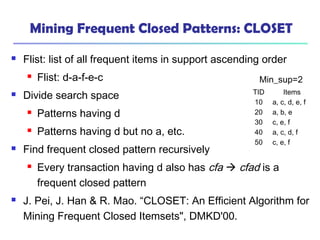 Mining Frequent Patterns, Association and Correlations | PPT