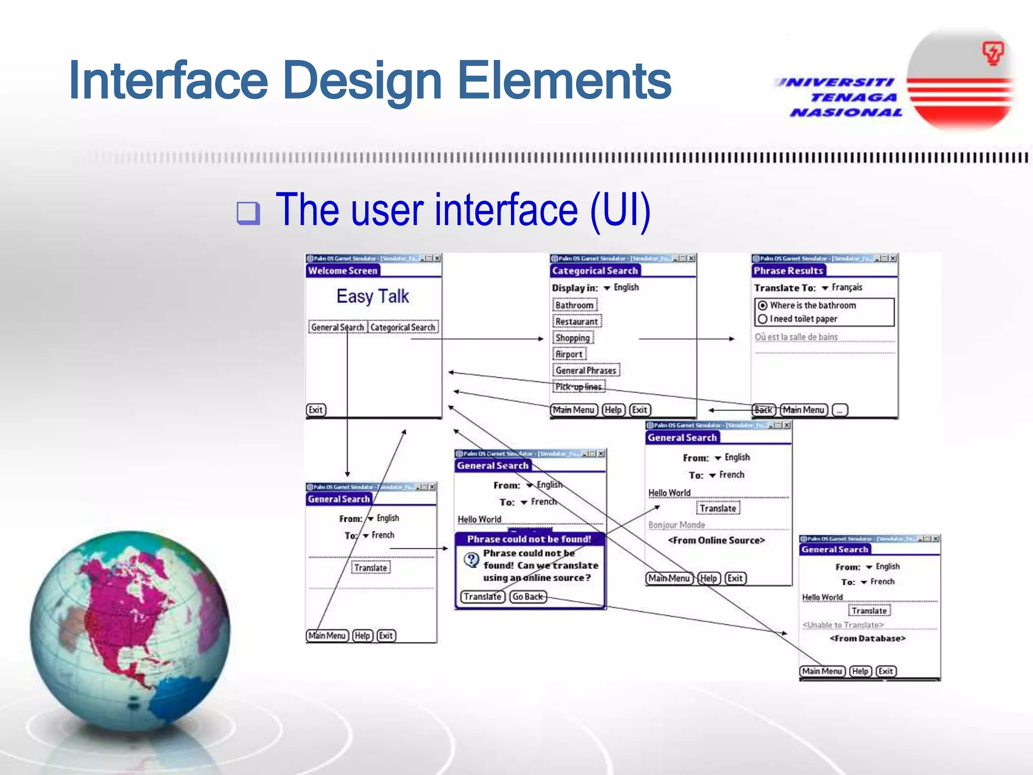 Interface Design Elements


The user interface (UI)

 