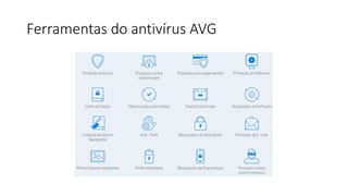 Ferramentas do antivírus AVG
 