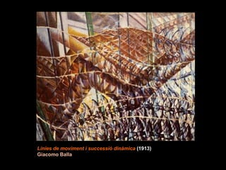 Línies de moviment i successió dinàmica  (1913)   Giacomo Balla 