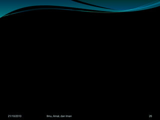 21/10/2010 Ilmu, Amal, dan Iman 26
 