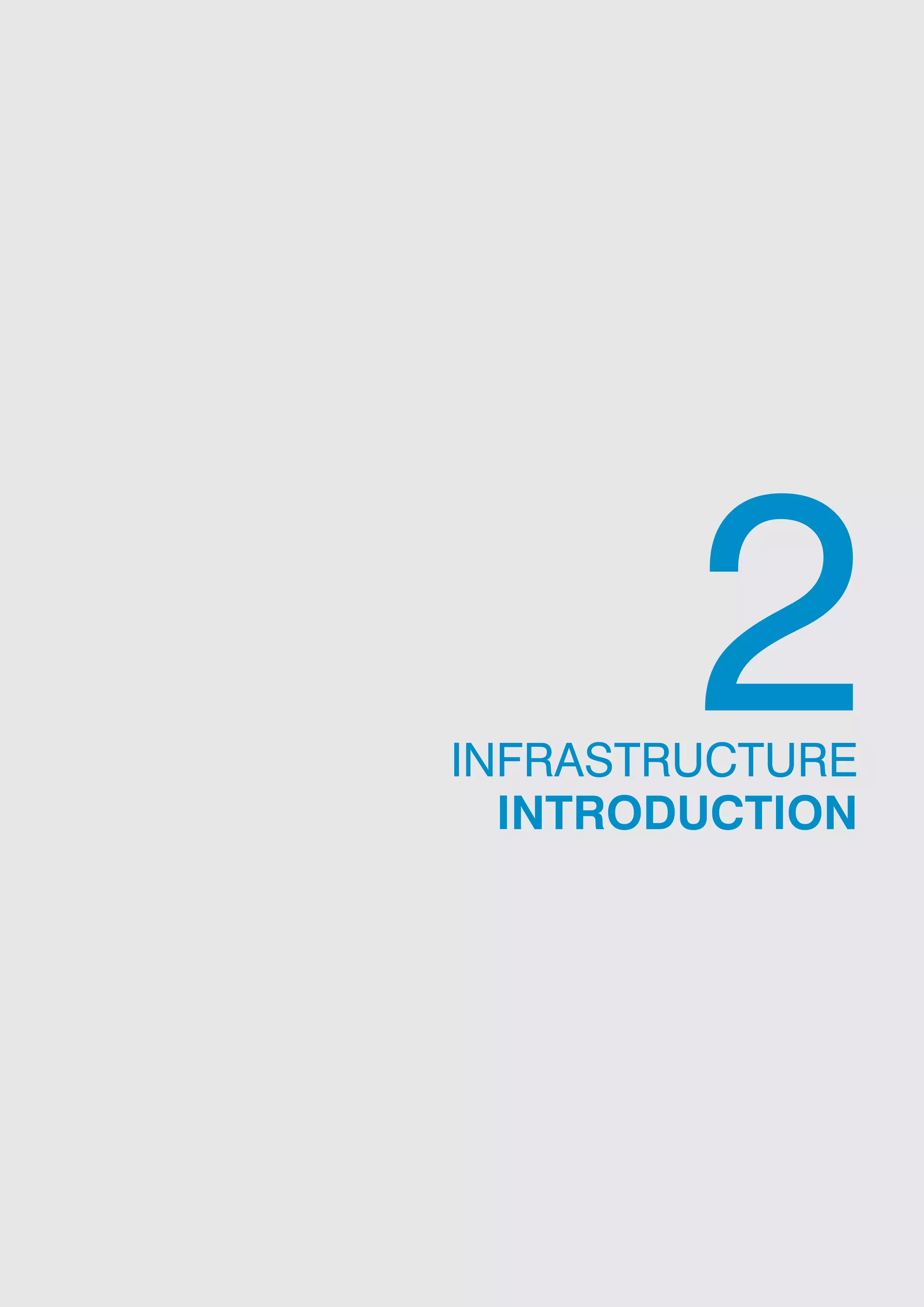 2
INFRASTRUCTURE
  INTRODUCTION
 