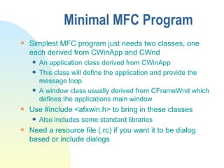 Mfc introduction to_mfc | PPT
