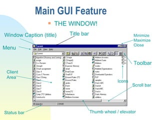 Mfc Gui Class introduction to_mfc | PPT