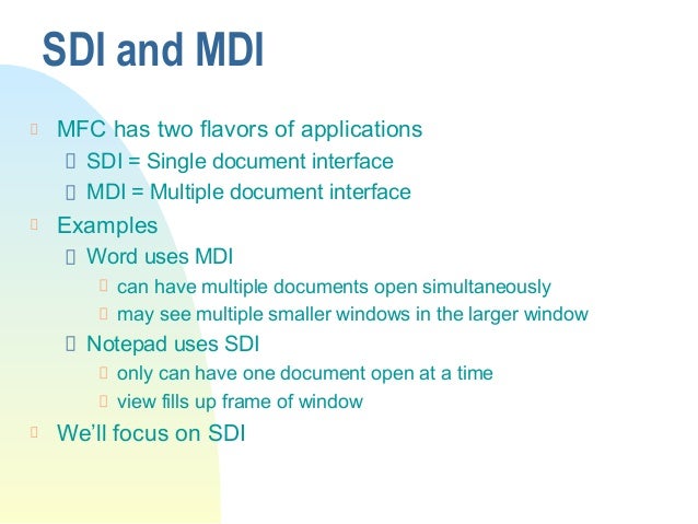 Scribble Sample Mfc Mdi Drawing Application : Introduction to mfc