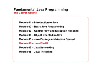 Java Programming - 06 java file io | PPT