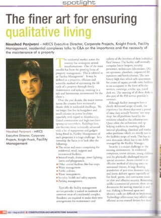 Construction and Architecture Magazine 06 july augu 2010