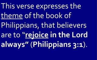 06 June 3, 2012 Philippians, Chapter 4, Verse 1