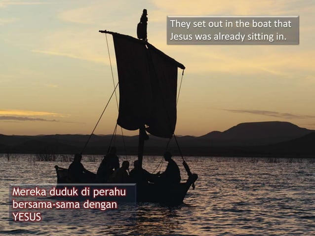 Khotbah Rohani YESUS menenangkan angin ribut (dual language) | PPT