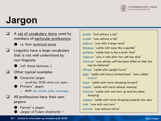 Vocabulary Variation Examples 06 Language variation.ppt