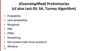 Ppmi Algorithm Formula Lecture: Vector Semantics (aka Distributional Semantics) | PDF