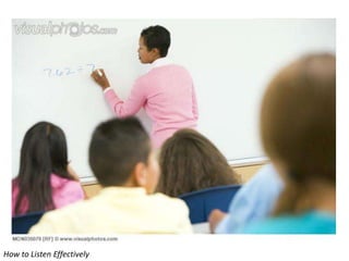 How to Listen Effectively
 