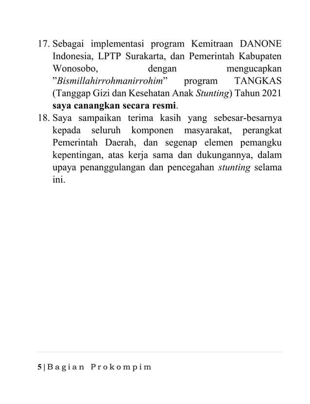 06 mei 2021, sambutan bupati acara rembuk stunting 2021 | PDF