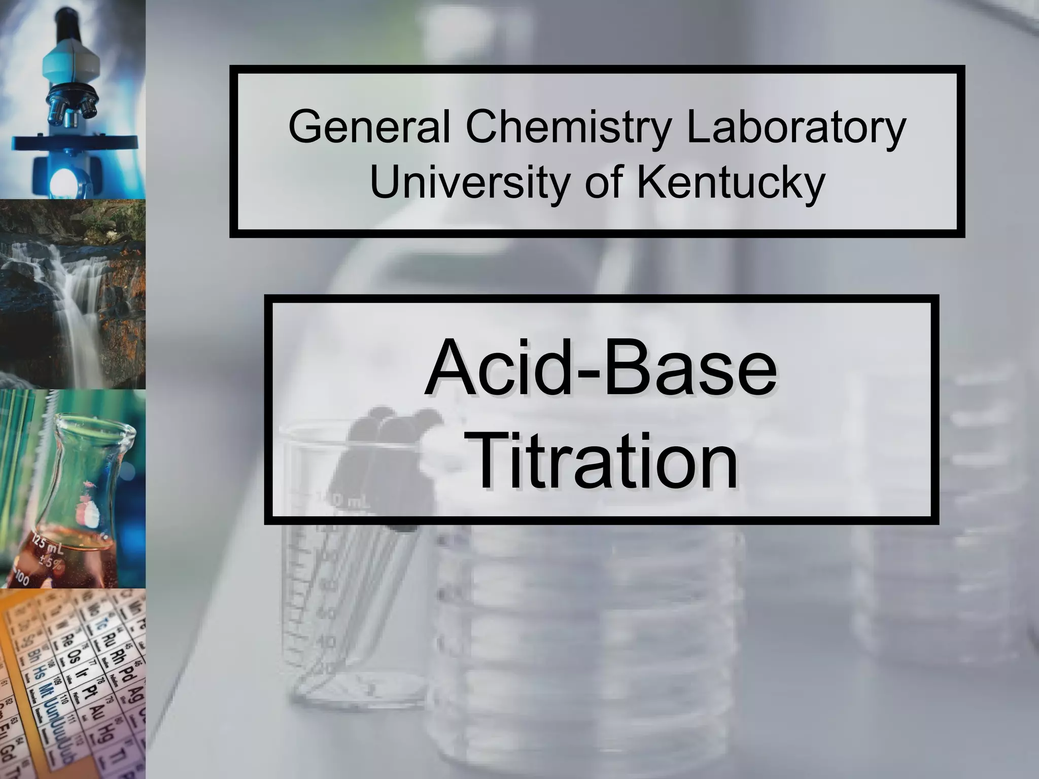 Acid-Base Titration 