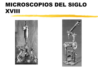 MICROSCOPIOS DEL SIGLO
XVIII
 