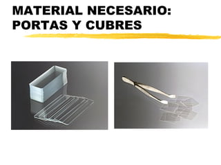 MATERIAL NECESARIO:
PORTAS Y CUBRES
 