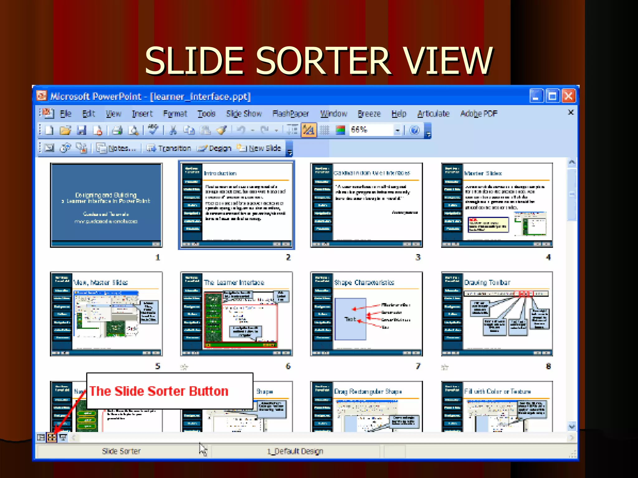 SLIDE SORTER VIEW 