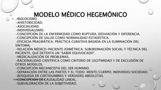 El Modelo Médico Hegemónico
