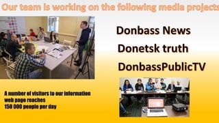 A number of visitors to our information
web page reaches
150 000 people per day
 