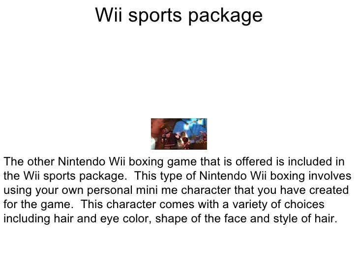 nintendo wii boxing games
