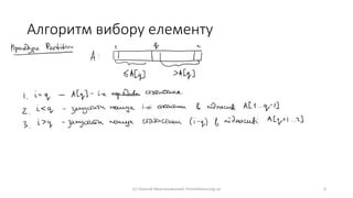 Алгоритм вибору елементу
(с) Олексій Молчановський, Prometheus.org.ua 4
 