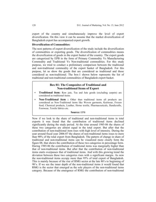 Pattern and Determinants of Export Diversification in Bangladesh | PDF