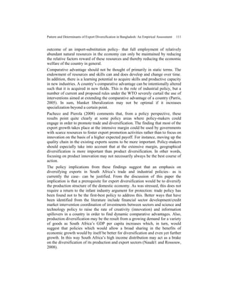Pattern and Determinants of Export Diversification in Bangladesh | PDF