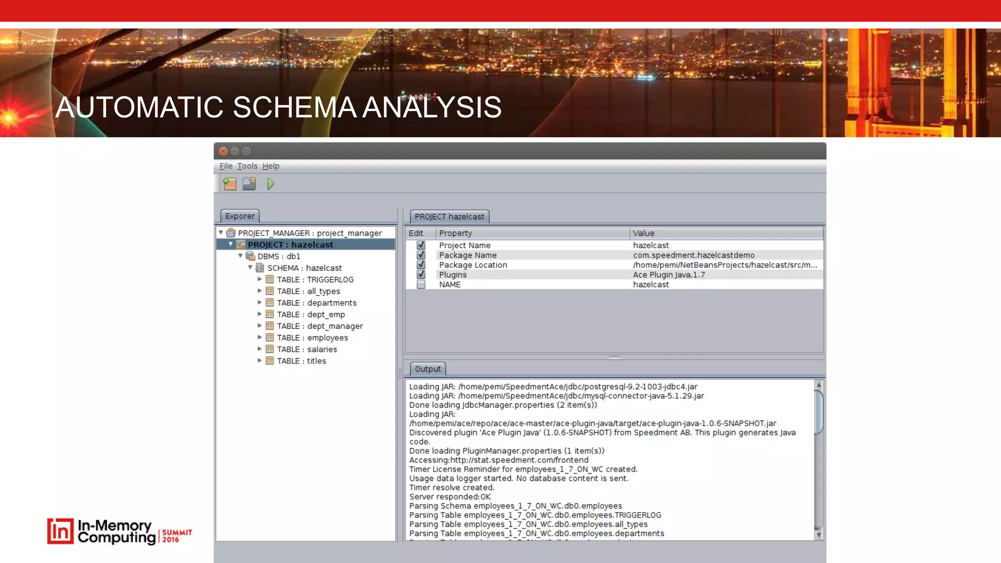 AUTOMATIC SCHEMA ANALYSIS
 