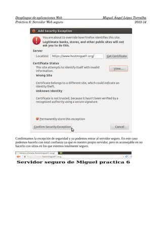  
Despliegue de aplicaciones Web 
                      
                          
 Miguel Ángel López Torralba
 
Práctic...