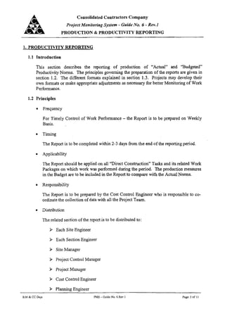 06 production and produtivty reporting