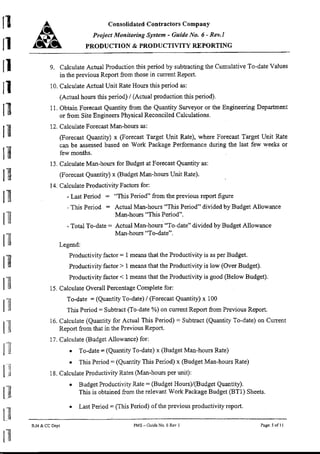 06 production and produtivty reporting