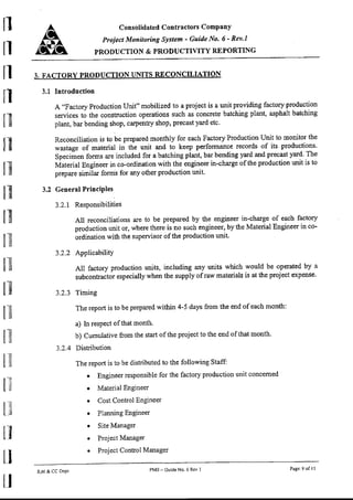 06 production and produtivty reporting