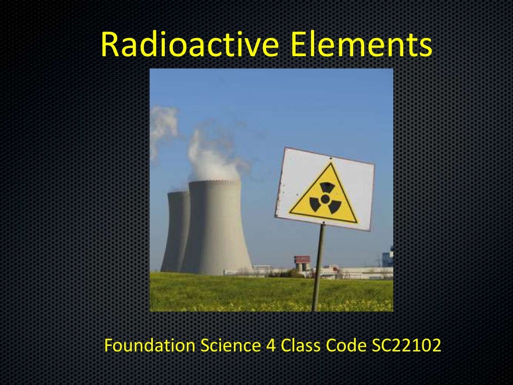 radioactive element definition radioactive element definition