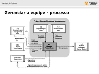 Gerência de Projetos




  Gerenciar a equipe - processo
 