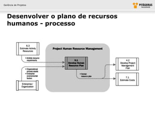 Gerência de Projetos




  Desenvolver o plano de recursos
  humanos - processo
 