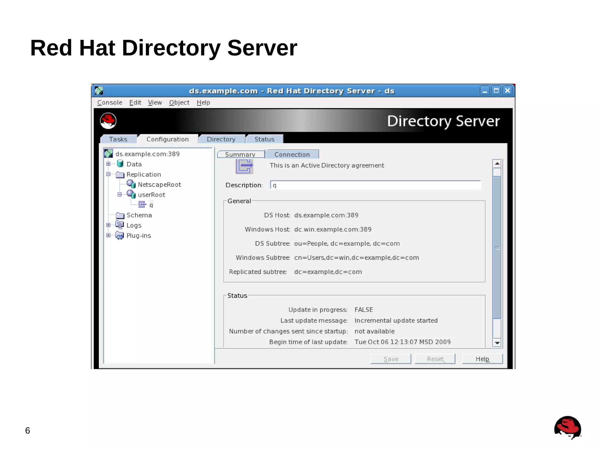 Red Hat Directory Server




6
 