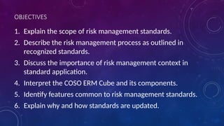 Risk Management: Risk Management Standards | PPTX