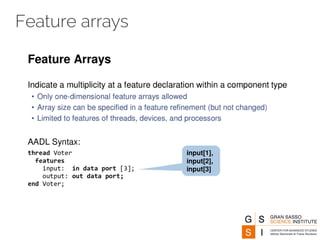 Feature arrays 
 